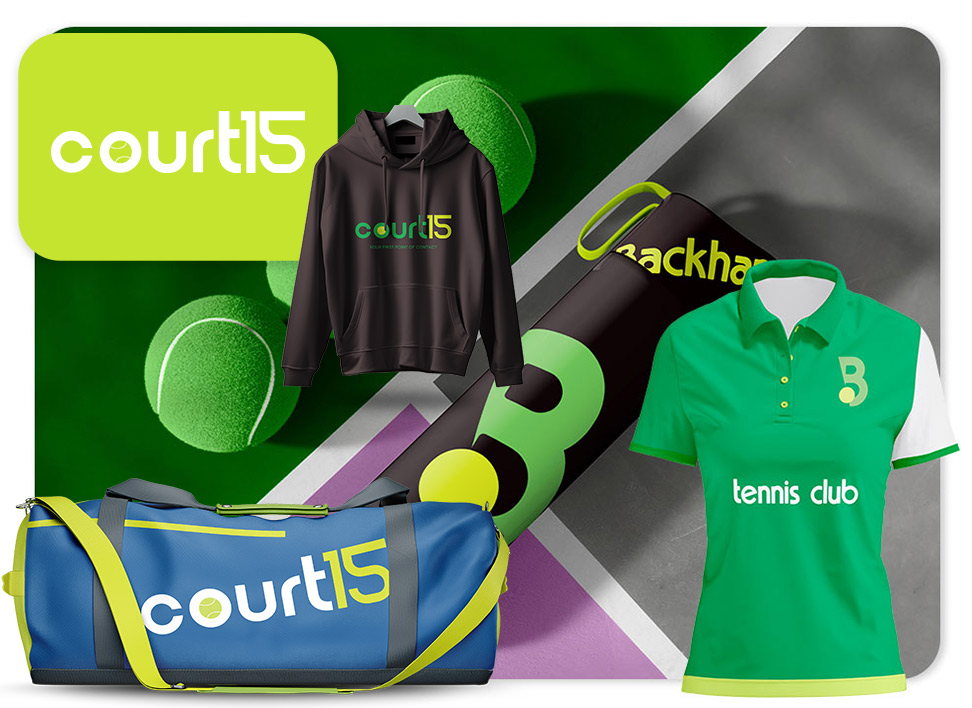 personalised merchandising for tennis academy uk